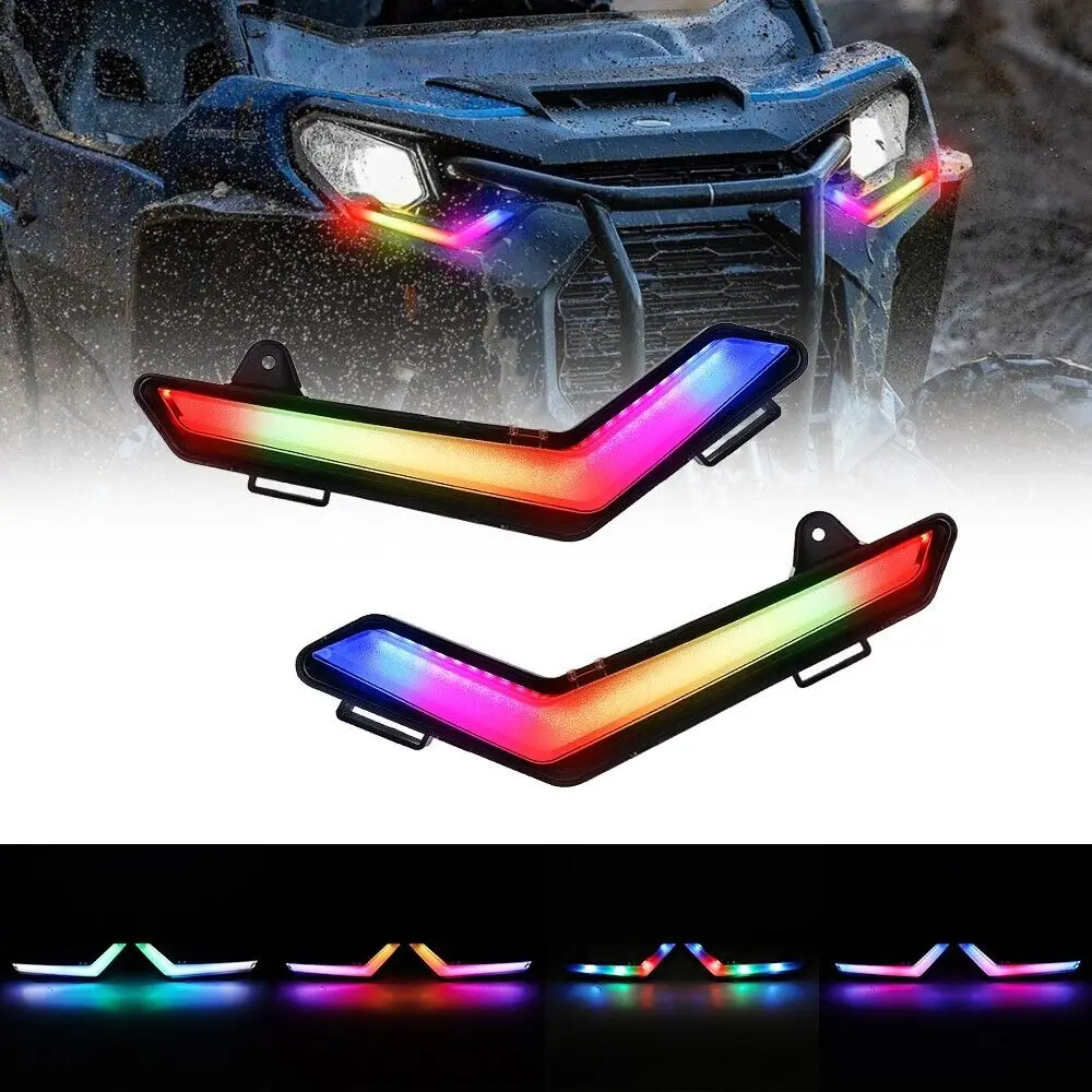 

RGB Front LED Signature Lamp Turn Signal Light for Can-Am Defender Max 2020+