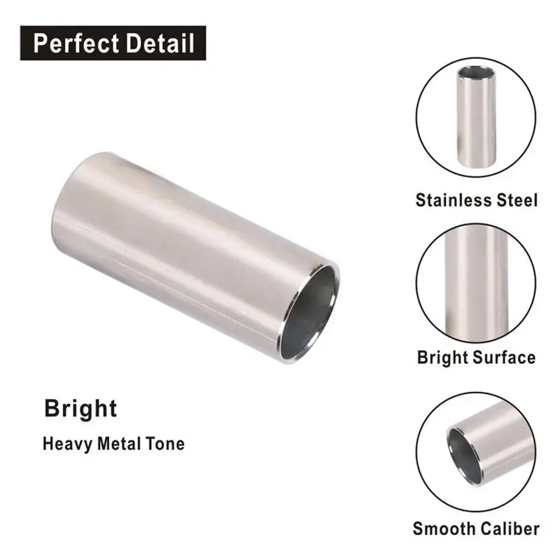 Guitar Slide Ring 60mm Acoustic Guitar Slide Music Instrument Accessories Kit For Live Performance And Practice Tone Enhancement
