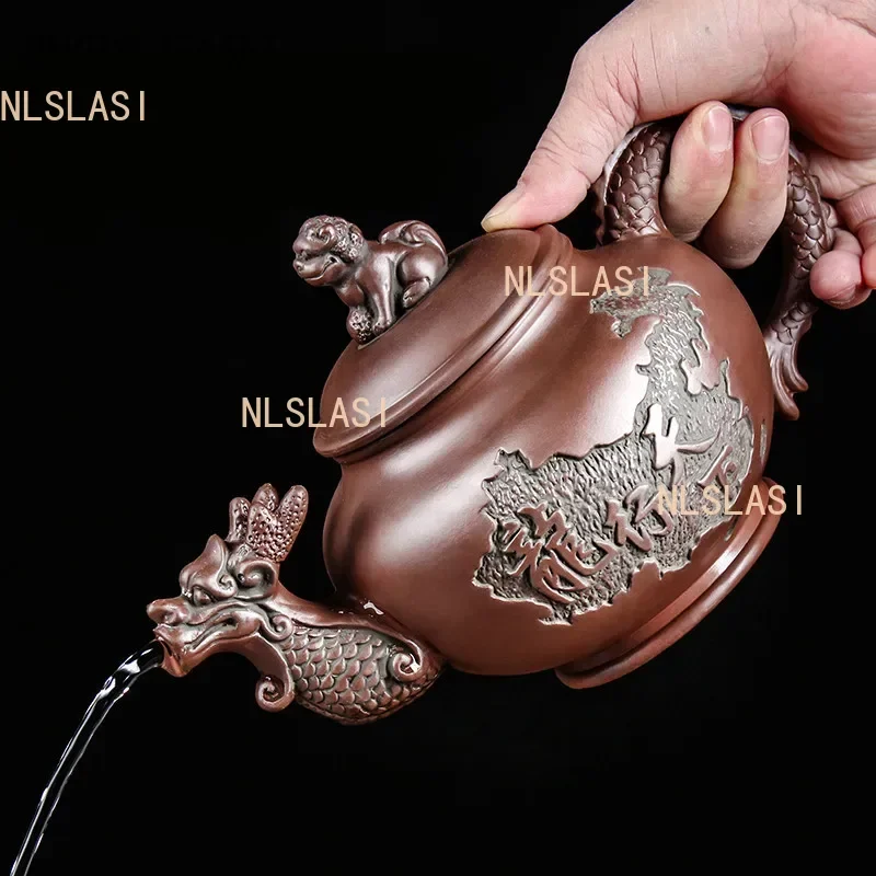 Large capacity Yixing Purple Clay Teapots Handmade Teacup Authentic Tea ceremony kettle Zisha Teaware Accessories Drinkware