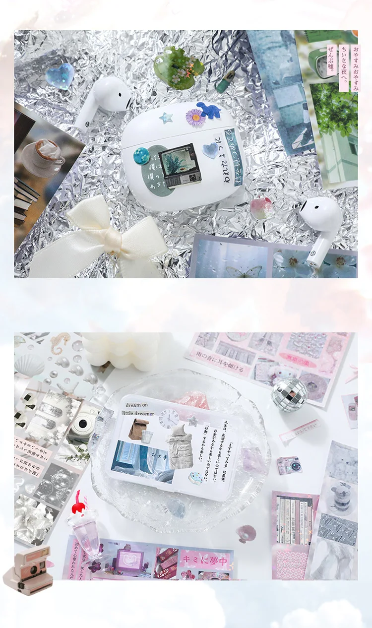 Mr Paper 30Pcs/bag Japanese Dream Core Series Sticker Book Japan and South Korea Cute Style Sticker for Students' Gifts DIY