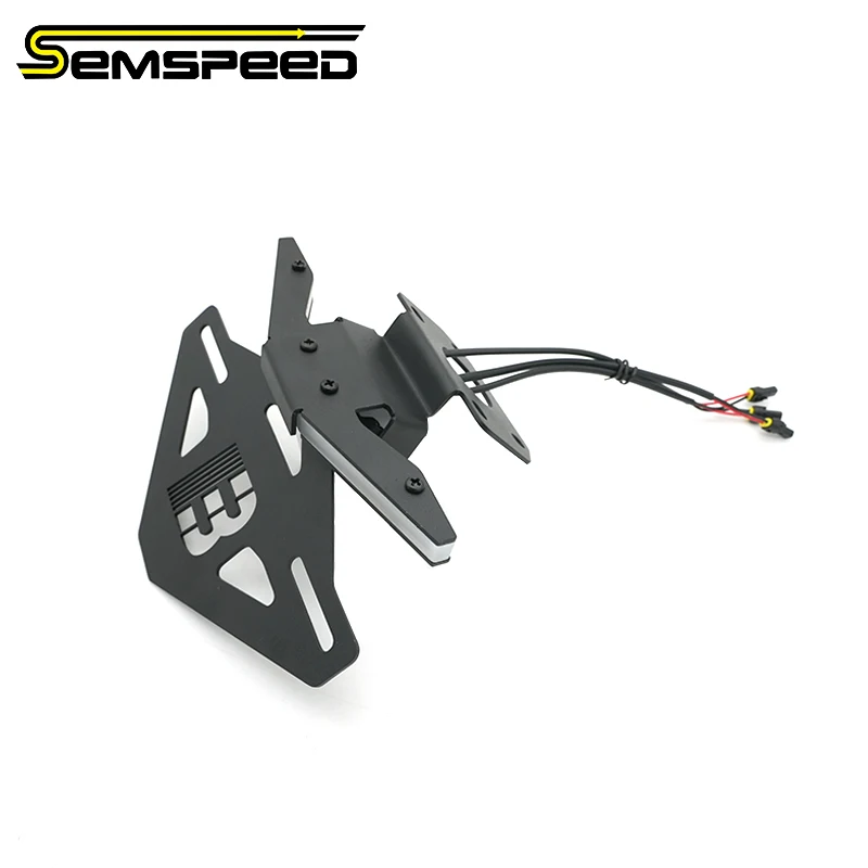 SPEED 라이센스 테일 타이디 플레이트 브래킷 홀더 Qjmotor 스포츠 레이싱 SRK 921RR SRK 921 RR 오토바이 부품용 LED 방향 지시등