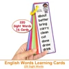 220 Sight Words Learning Cards High Frequency Words Kindergarten to 1st ESL Teaching Materials Vocabulary Building Montessori 1