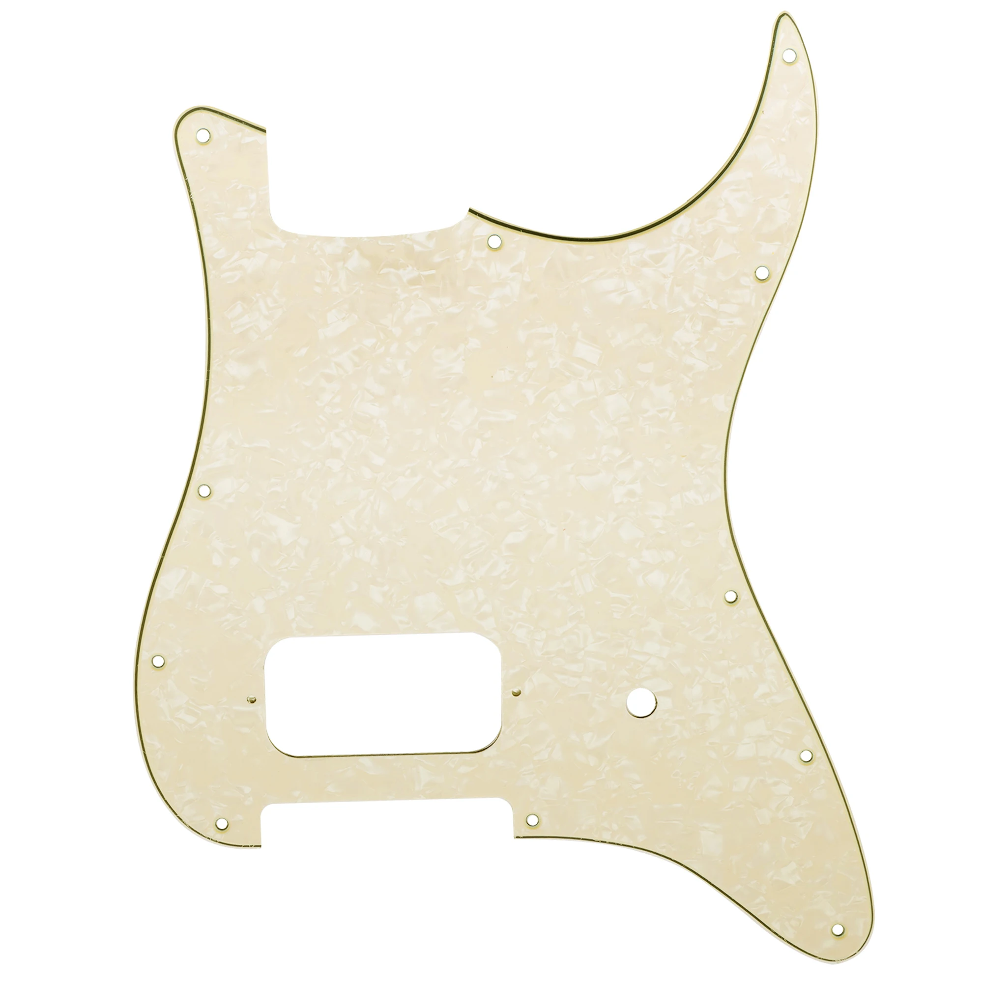 Musiclily Pro 11-Loch-Single Uncovered Humbucker und Pot Slot Gitarren-Schlagbrett für USA/Mexico Fender Tom Delonge ST-Gitarre – Detail 2
