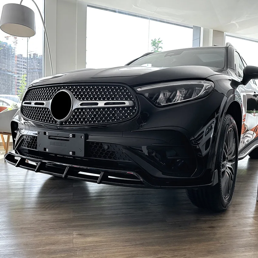 메르세데스 벤츠 GLC 클래스 X254 GLC260 GLC300 AMG 2023 2024 2025 자동차 앞 범퍼 립 스플리터 디퓨저 키트 스포일러 가드