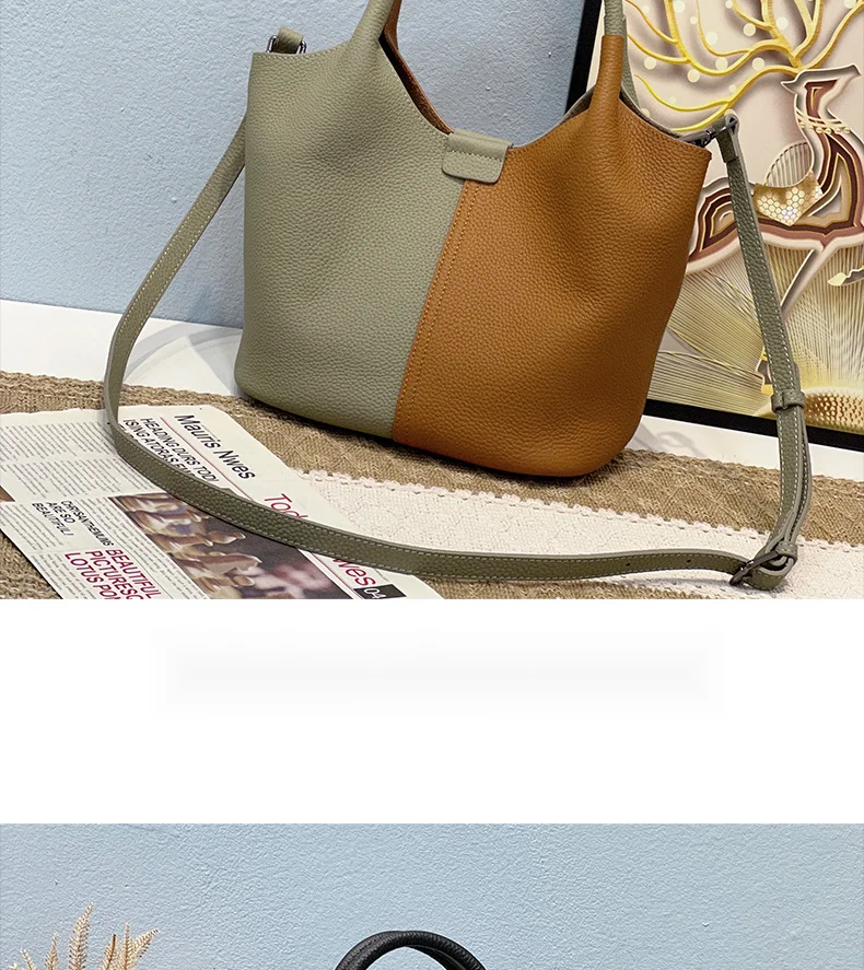 Echtleder Schultertasche Nischen-design Luxus Handtasche Damen_voghion.com