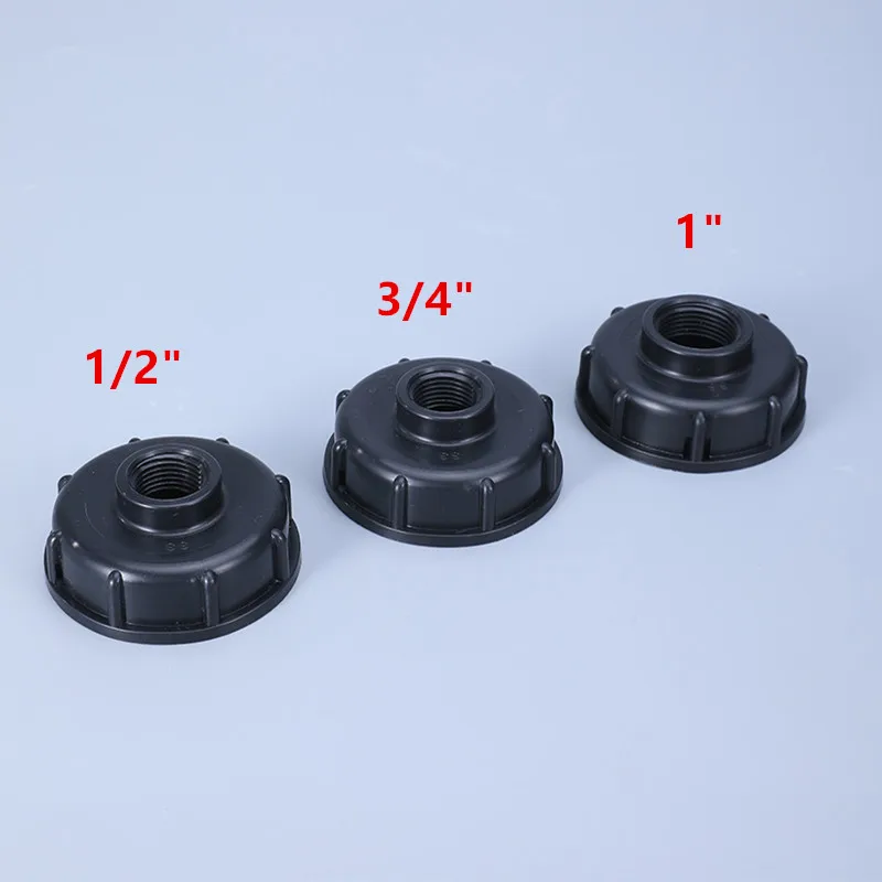 Tank Tap Adapter S60x6 Coarse Thread to 1/2" 3/4" 1" Internal Thread IBC Plastic Drain for Hose Faucet Valve