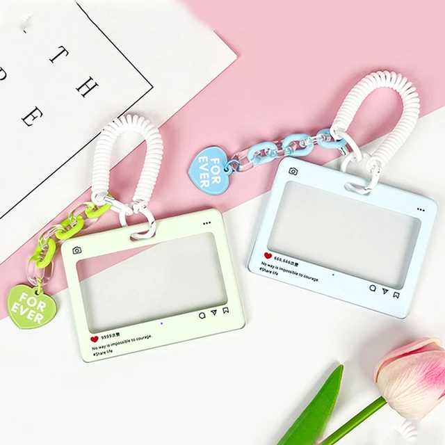 Acrylic Kpop Photocard Holder Transparent 3 Inch Idol Card Holder