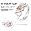 Bague en argent sterling 925 véritable, forme de cœur, trèfle, bijoux pour femmes, cadeau d'anniversaire, de fiançailles