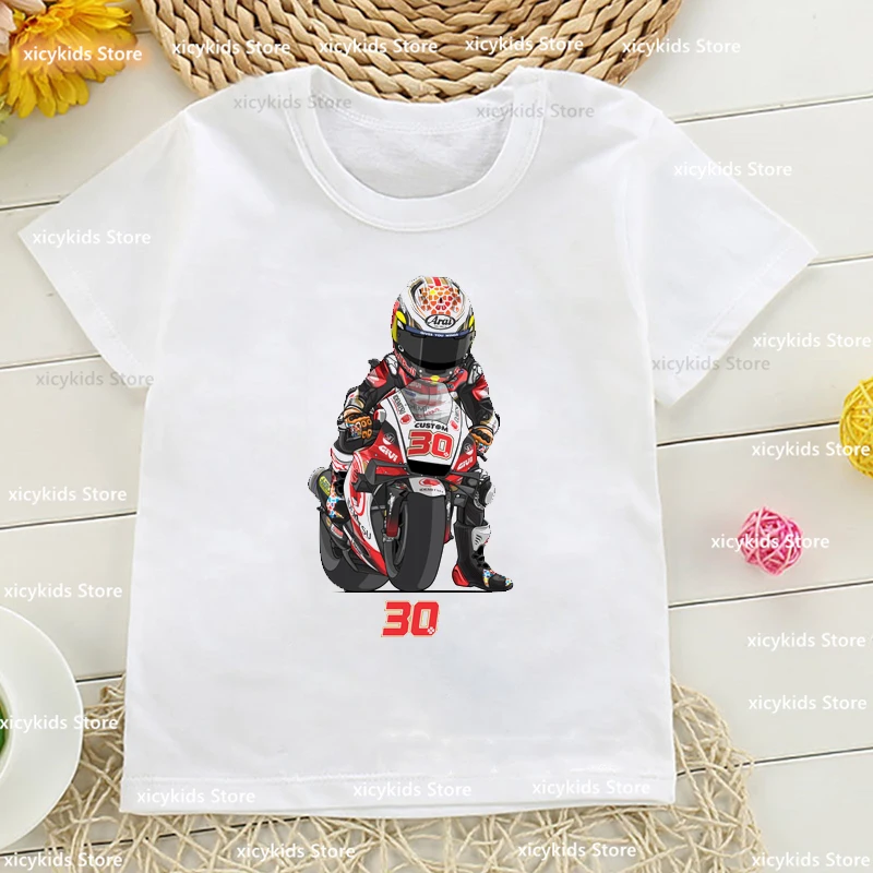 Moda Nuovi Ragazzi T-Shirt Cool Moto Cartoon Stampa Bambini Piccoli Tshirt Estate Abbigliamento Per Bambini Tshirt Cute Kids Clothes