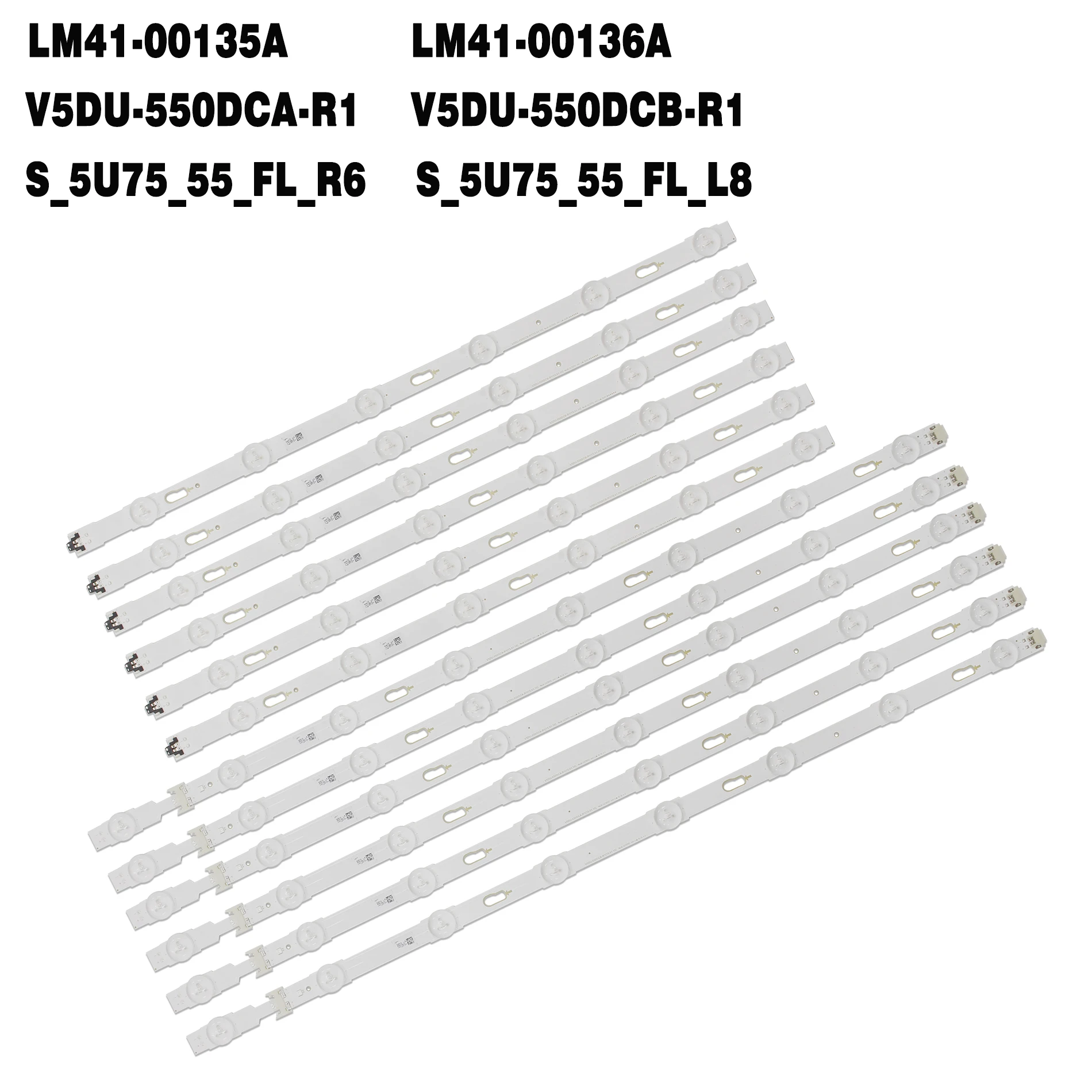 Fita de Led para Retroiluminação para Samsung para Modelos Un55ju6000 Un55ju6500 Ue55mu6202 Ue55mu6275 Ue55mu6200 Ue55ju6580 Ue55ju6640 Ue55ju7090