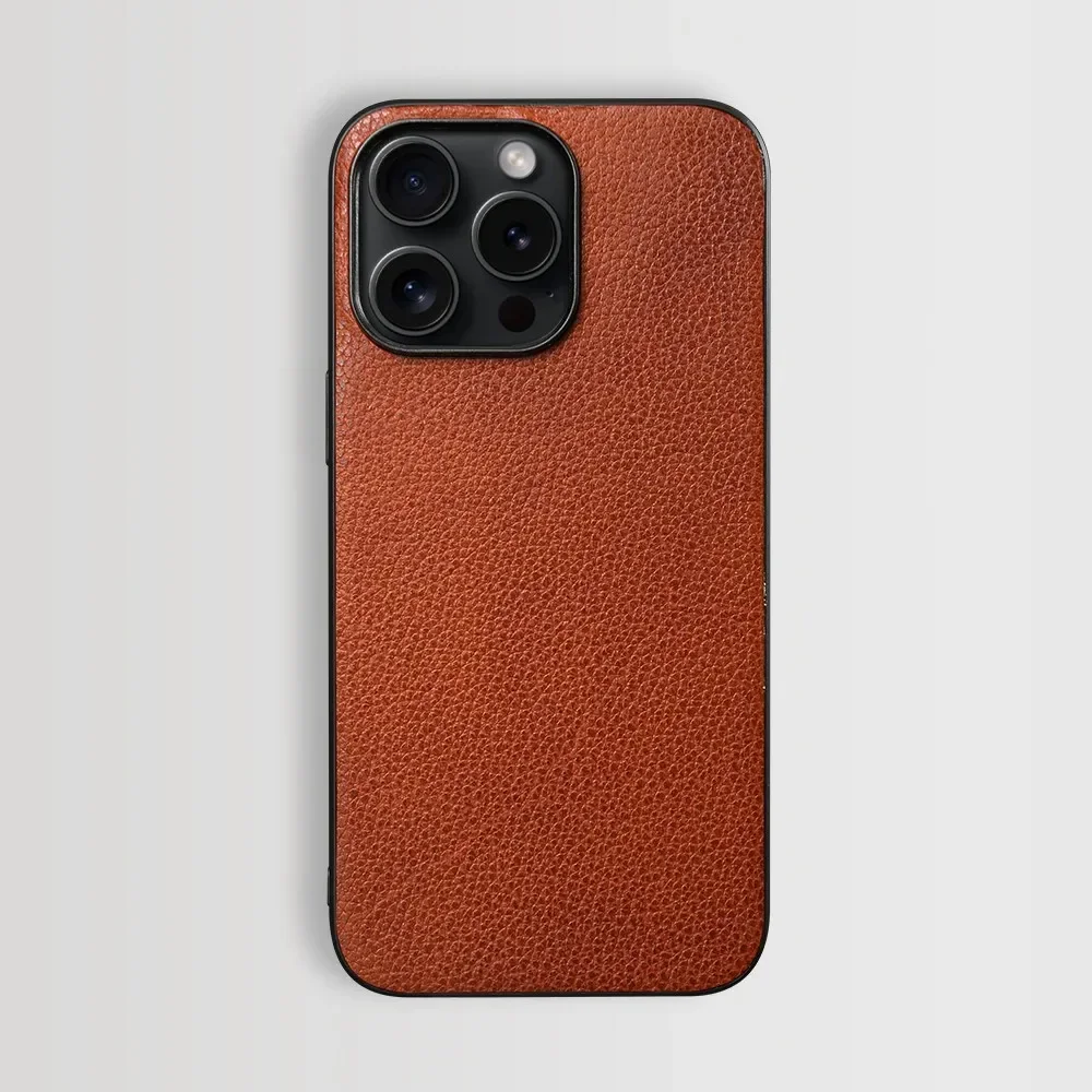 Luxury Genuine Leather Vintage Aesthetic Phone Case Cover