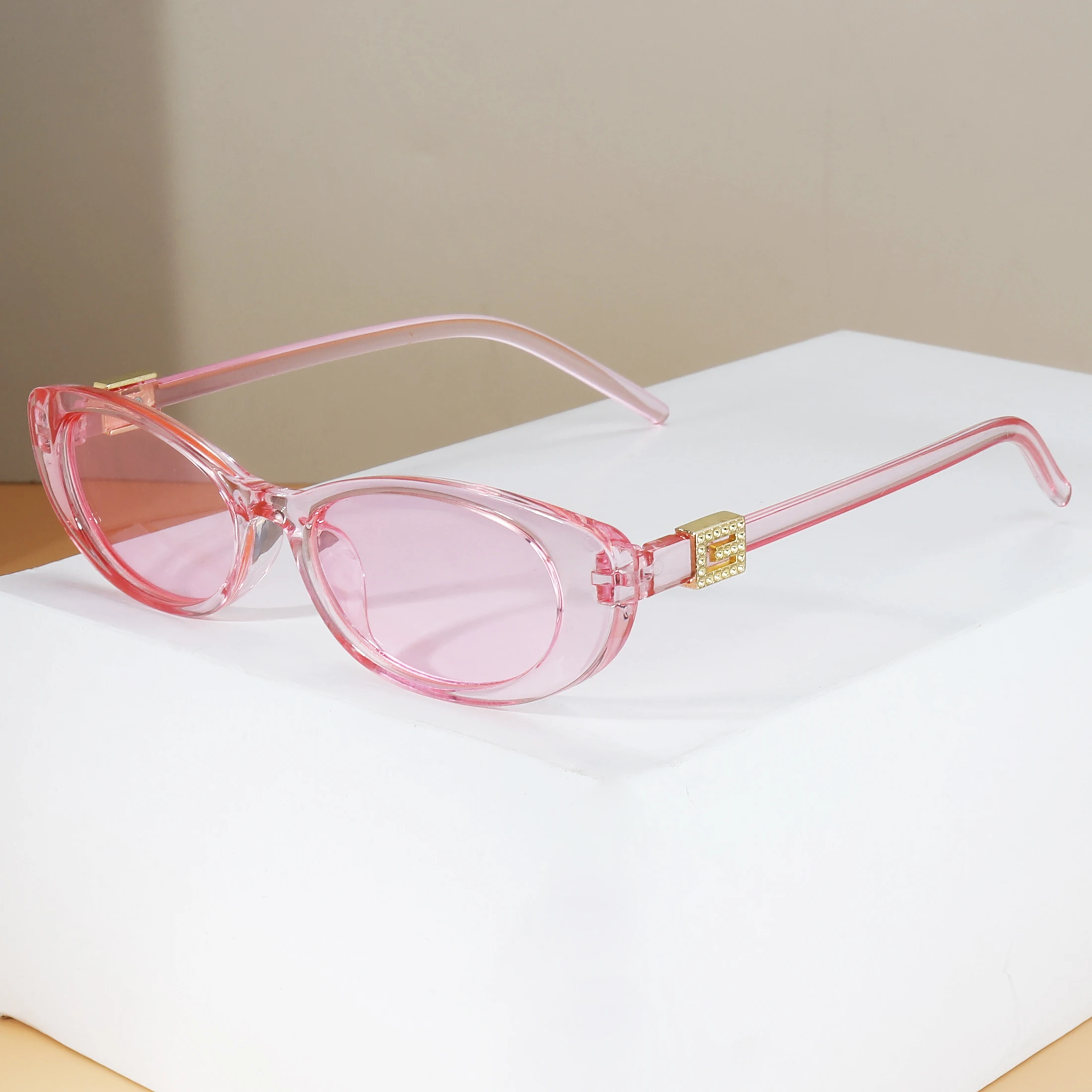 1 Stück/4 Stück Sexy Katzenaugen-Sonnenbrille für Damen Luxusmarke Kleiner Rahmen Sonnenbrillen für Frauen Mehrfarbige Gläser Sommer-Reisebrillen – Detail 10
