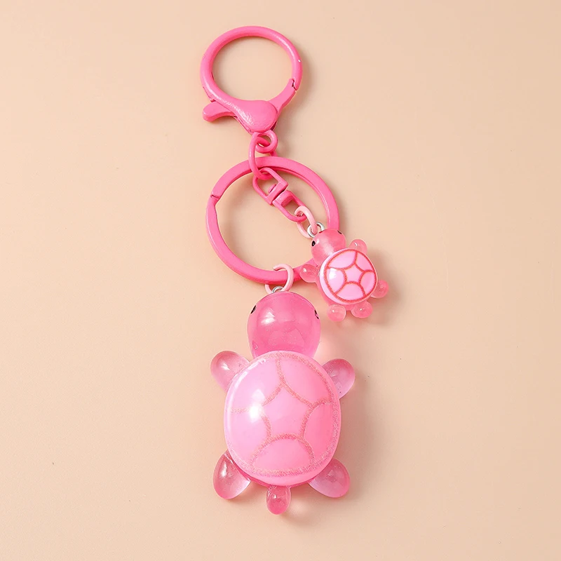 Miniatur Schildkröten Handyband - Harz Schlüsselanhänger Vintage