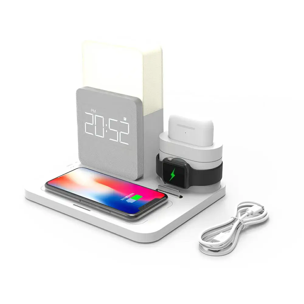 Wireless Charging Station Clock Iphone Charging Station Clock 3 1