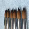 Big Size Round Sharp 1pcs 10#12#14#16#18#20#22#24 Kolinsky Sable Drawing Acrylic Nail Art Brush Red Wood Crystal Manicure Salon 1