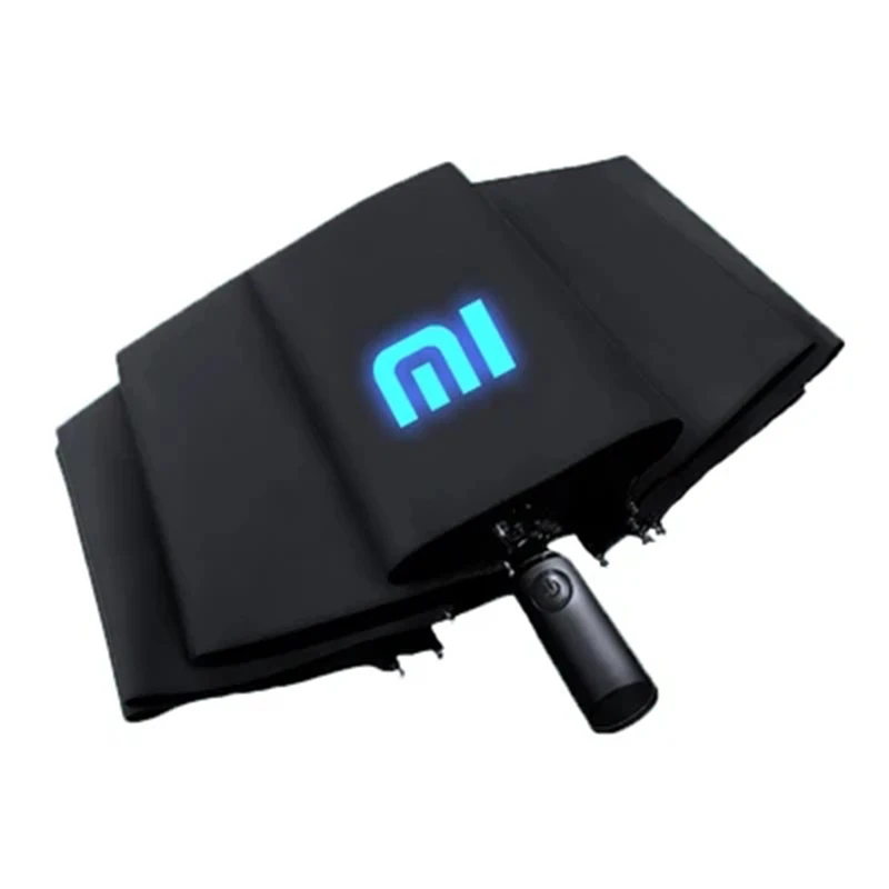 

Xiaomi Folding Automatic Umbrella With Reflective logo Reverse Light Umbrella 10 Ribs Windproof Anti UV Prevent rebound Umbrella