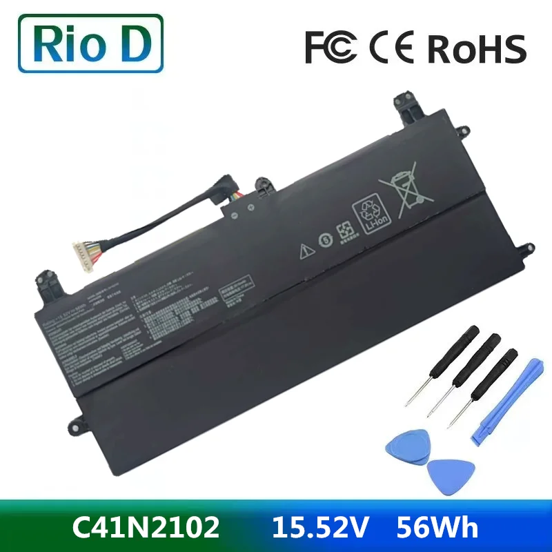 

NEW C41N2102 C41N202-1 Laptop Battery For Asus ROG Flow Z13 GZ301 NR2201 GZ301VF GZ301VI GZ301VU GZ301VV Series Notebook 56WH