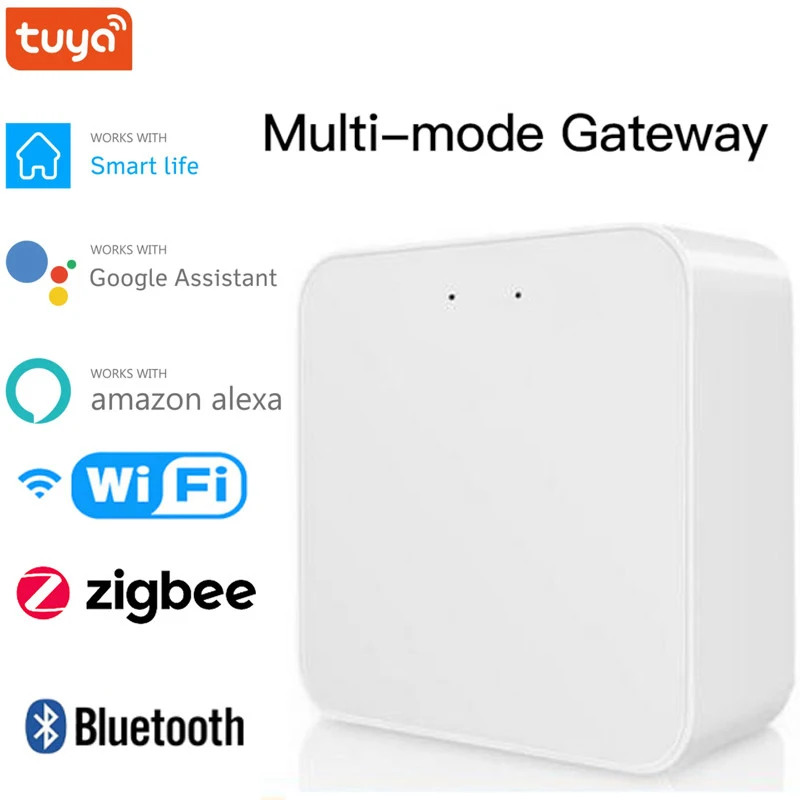 Tuya ZigBee Smart Gateway Smart Home Controller Multimode Bridge Hub Smart Life APP Wireless Remote for Alexa Google Assistant