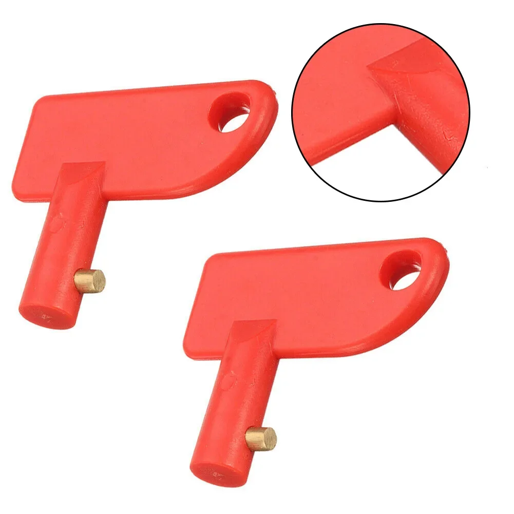 10X Spare Key For Battery Isolator Switch Power Kill Cut Off Switch Car Van Boat ABS Plastic Accessories For Vehicles