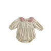 4071 Baby Clothes 2024 New Autumn Cute Rabbit Ears Girl Baby One Piece Clothes Long Sleeve Climbing Clothes. 5