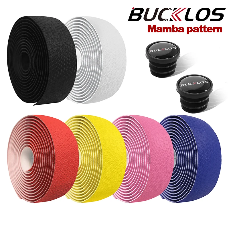 

BUCKLOS Road Bicycle Handlebar Tape Waterproof Shock Absorbing Belt Ultralight Wear-Resistant Bike Handlebar Winding Straps