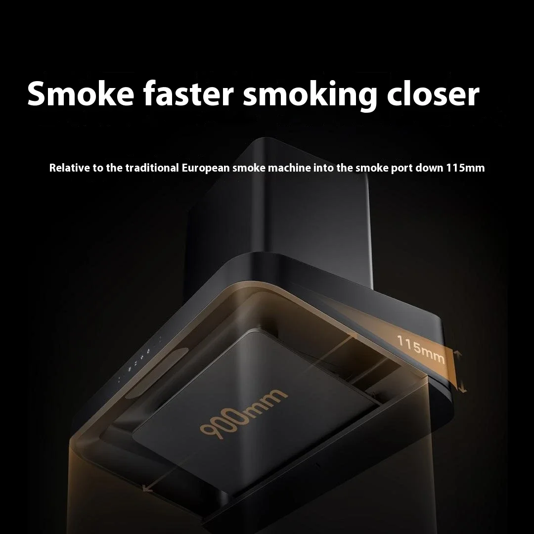 Mijia Smart European Range Hood S2 500Pa 23m/min Strong Suction Range Hood Connected to Mi Home App 3