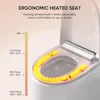 Smart Toilet with Built-in Heated Seat, Tankless Toilet with Auto Flushing,Adjustable Seat Temp, Flush Remote Control, Elongated 2