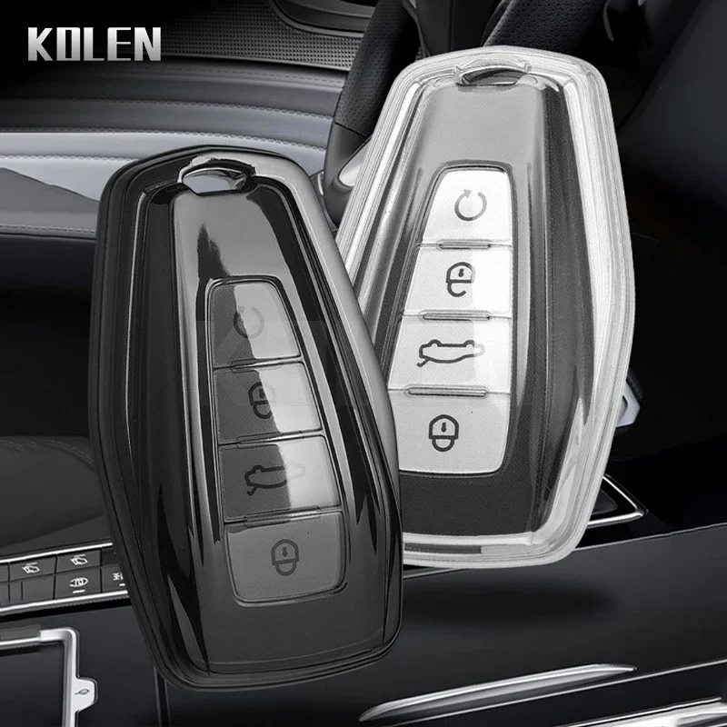 TPU Car Key Remote Case Cover Shell Fob For Geely Atlas Boyue NL3 Coolray X6 X7 EX7 Emgrand Kulrey GT GC9 Auto Accessories key case key case cover car key shell remote control case cover