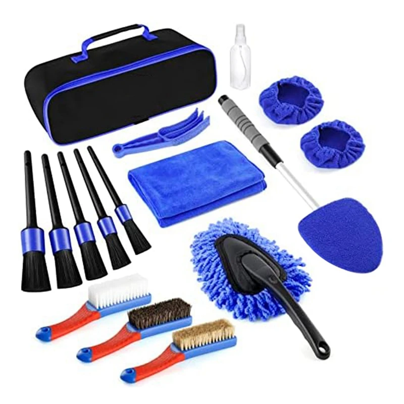 

Car Interior Detailing Kit Car Interior Care Kit With Windshield Cleaning Tool, Car Interior Cleaning, 16PCS