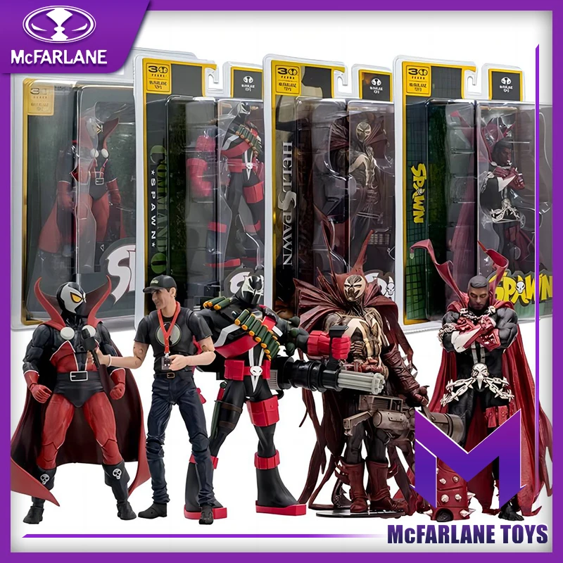 Mcfarlane Toys Dc Multiverse Spawn Mcfarlane 30Th Anniversary Commander Spawn Spawn Of Hell, Action Figure Da 7 Pollici