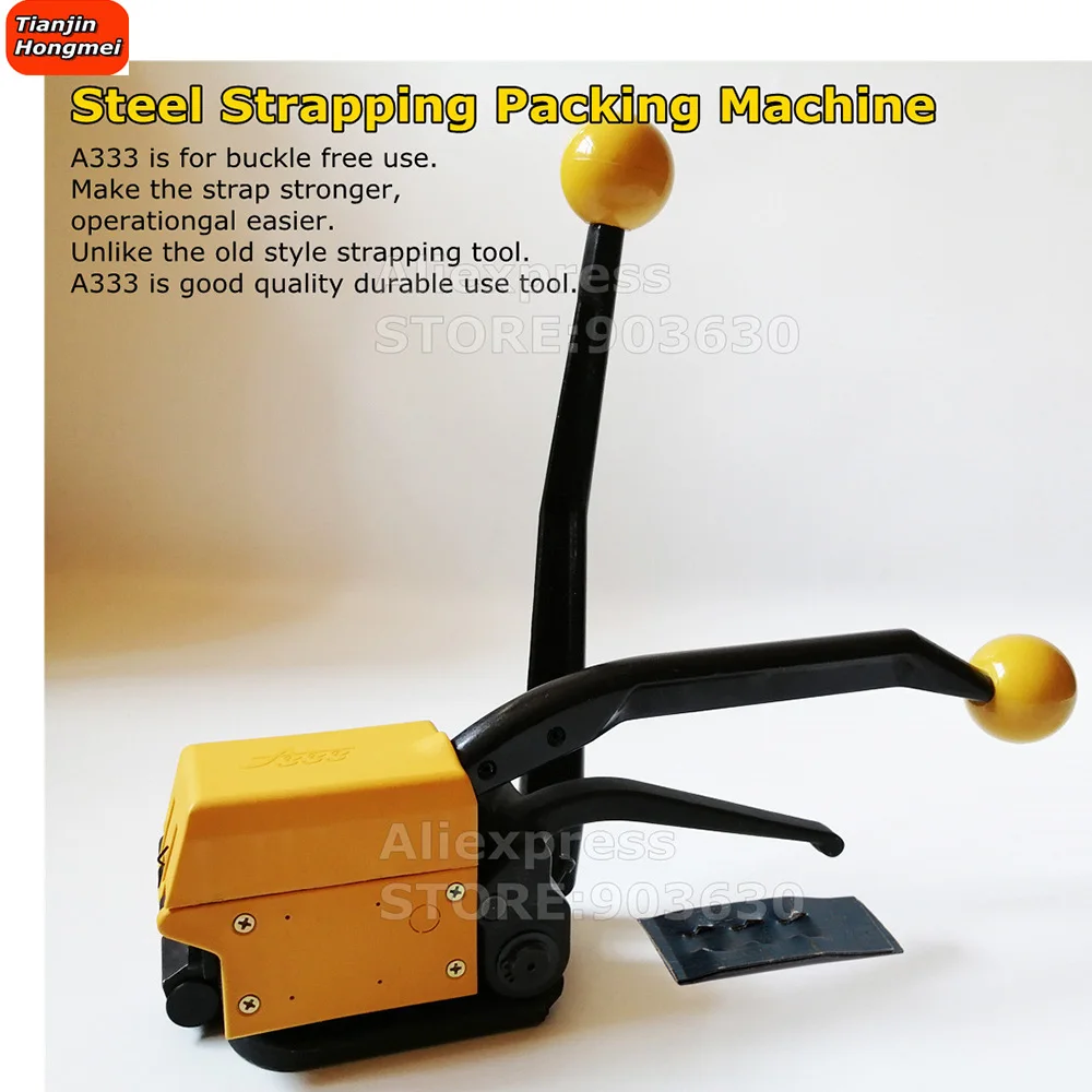 A333 Banding Strap Kit Manual Sealless Combination Strapping Tools 1/2"-3/4" 