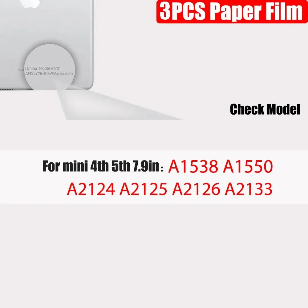 3-Pack Paper-Feel Screen Protector for Tablets - Matte Finish, Anti-Glare, No Glass