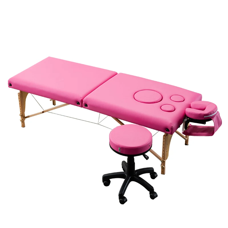 Folding Lactagogue Medical Massage Physiotherapy Bed Maternity Belt Chest Hole for Beauty Salon