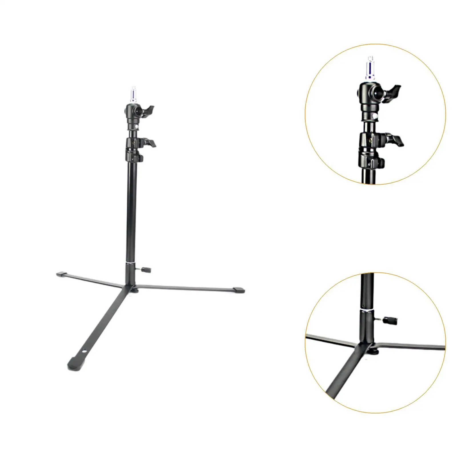 Photography Light Stand Adjustable Height 10cm to 65cm Accessory Stage Light Stand for Continute Output Lighting Photo Studios