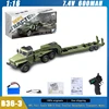 WPL B36-3 RC Trucks 1:16 Full Scale Military Truck Transport Vehicle Trailer RC Climbing Car Children Adult Gifts Toys 1