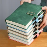 Carnet vintage en cuir A5 avec couverture souple personnalisée - parfait pour les réunions d'affaires et la vie universitaire 4