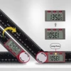 2-in-1 Digital Angle Ruler Large Screen Display Steel 0-360°(200mm) Protractor Precision Adjustable Angle Measurement Tools 1Pc 5