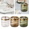 Multifunctional Cosmetic Organizer Dustproof Makeup Cotton Swab Ball Pad Holder Makeup Tool Storage Box Container for Desktop 3