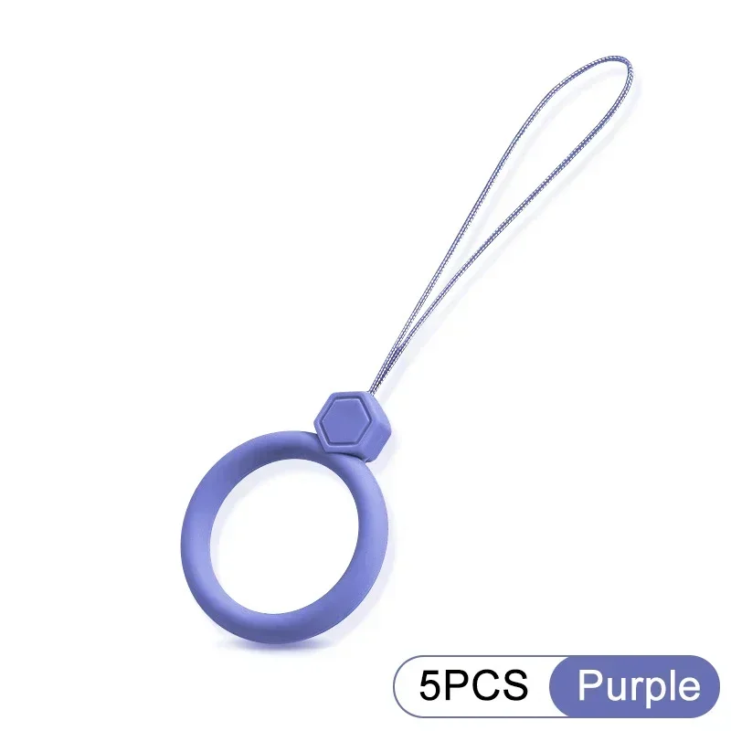 Silicone Wrist Strap Lanyard - Finger Ring Anti-Lost Phone Accessory