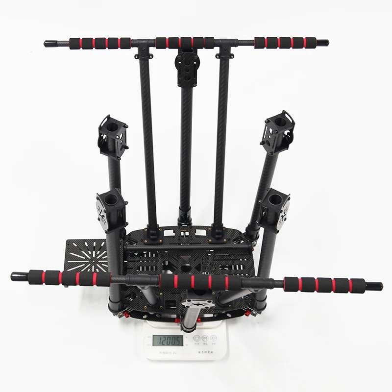 FPV ZD850 PRO Full Carbon Fiber ZD 850 Frame Kit with Unflodable Landing Gear Foldable Arm for FPV DIY Aircraft Hexacopter