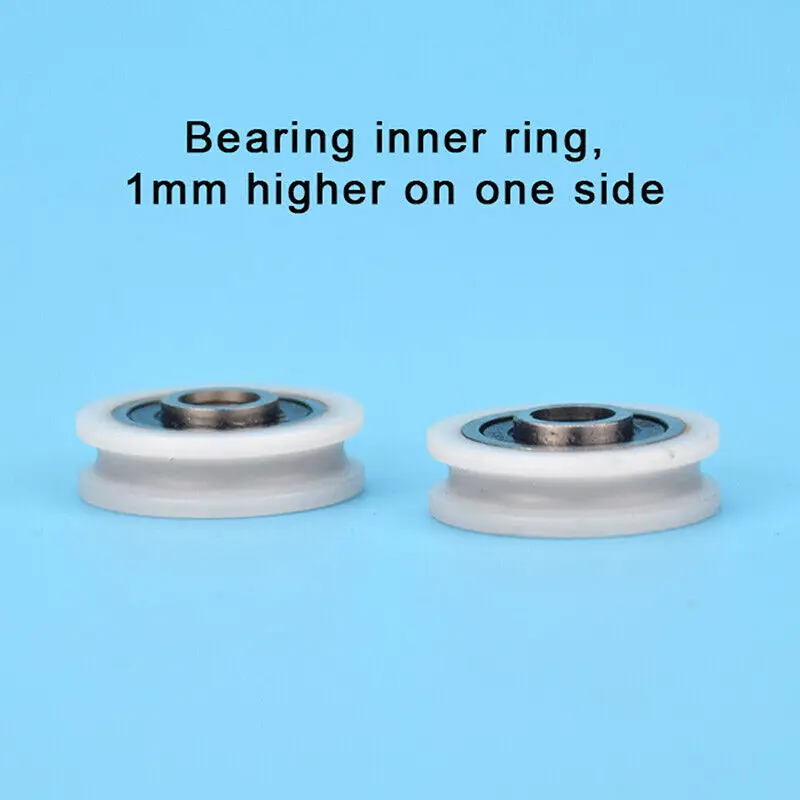 U Groove Bearing Pulley Line Lifting Wheel Bathroom Wheel 1PC 5*21*6mm Hard Stainless steel fixed pulley lifting rope pulley moving door window slide wheel