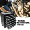 7-Drawer Rolling Tool Box, Tool Chest with Wheels and Locking System,High Capacity Tool Storage Cabinet Organizer (Black) 3