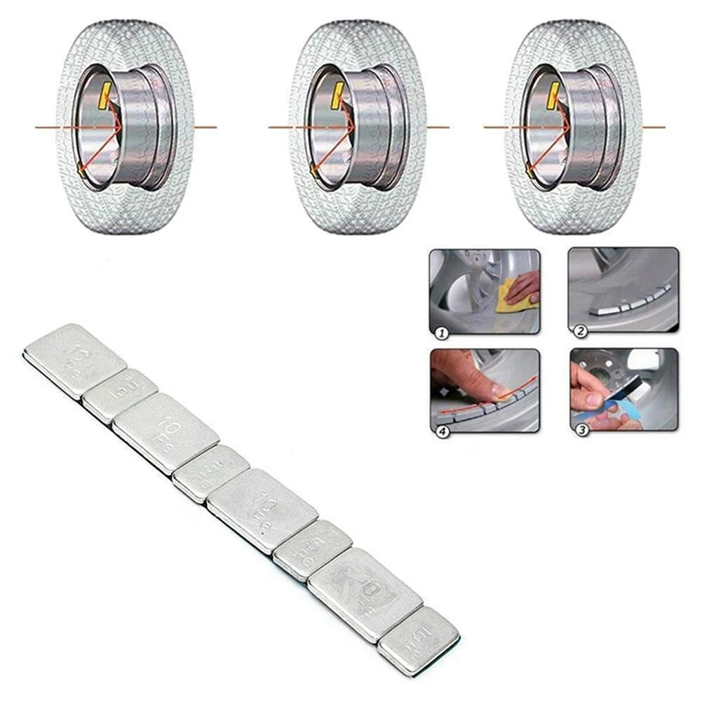 60g 5g/10g Eisen Rad Balance Gewicht Reifen Klebstoff Reifen Balancer Rad Block Für Auto Motorrad/fahrrad RC Boot Flugzeuge – Detail 4