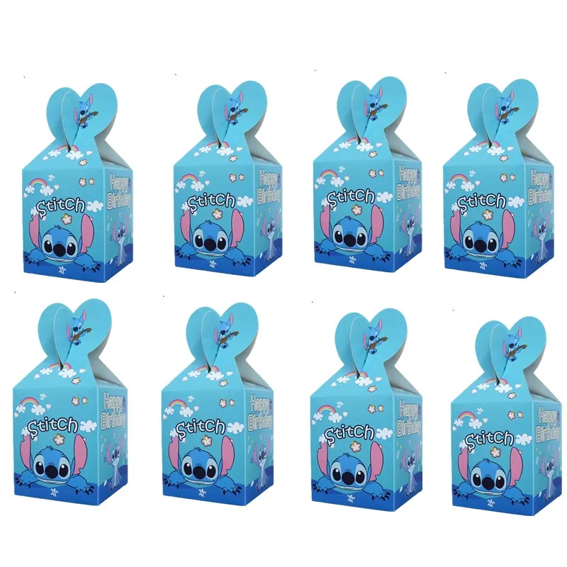 6/24pcs Lilo & Stitch Candy Popcorn Boxes Cookies Chocolate Snacks