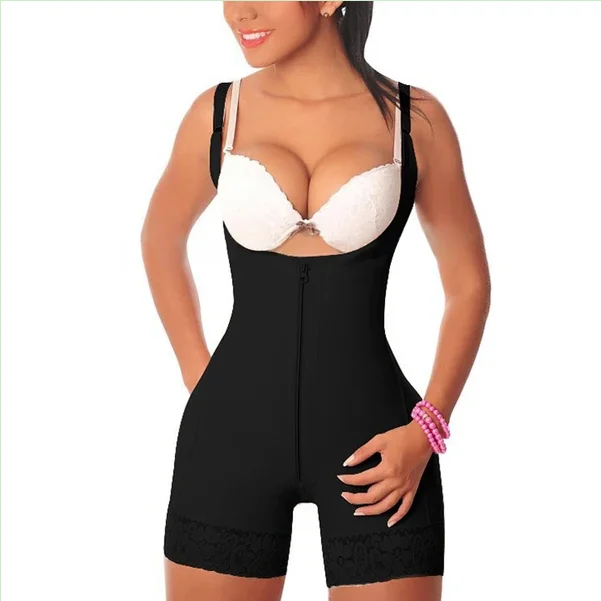 

2024 Classic Everyday Shapewear For Womens Stretchy Slimmer For Tummy Bodysuit Tummy Control Panty Faja Open Bust Body Shaper