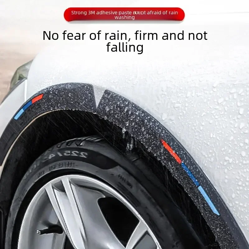 

Wide Protective Silicone Car Eyebrow Anti-scratch Anti-collision Strip Universal Car Decoration Wheel Bumper Guard Black White