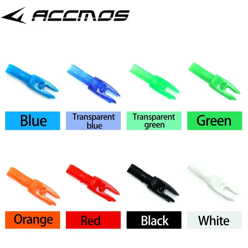 Cocche LED Illuminate Per Frecce Tiro Con L'arco SHARROW - Automatiche, Compatibili 5.3mm, 6/12 Pezzi - Colori Rosso/Blu/Verde/Giallo/Viola - 3