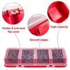 1pcs Plastic Multi-Compartment Organiser Box For Screws Plastic Hardware Divider Storage Case With Lid Display 4