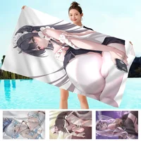 Cute Sexy Anime Girl NSFW Part4 Towel Bath towel pattern beach towel quick drying and absorbent Pure Cotton basically never fade 1