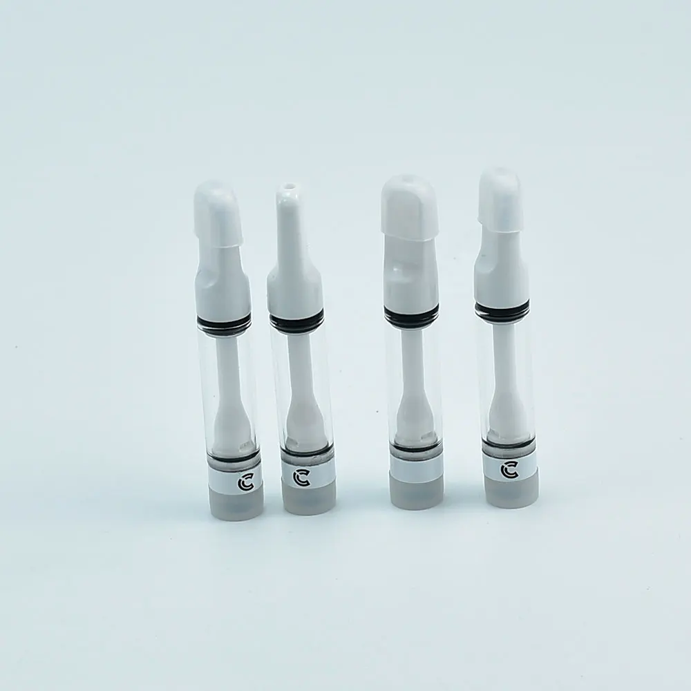 

10pcs Choices Vape Cartridge Atomizers Full Ceramic Carts 510 Thread Vape Pen 0.5ml/1.0ml Cartridges Glass Vaper Tank